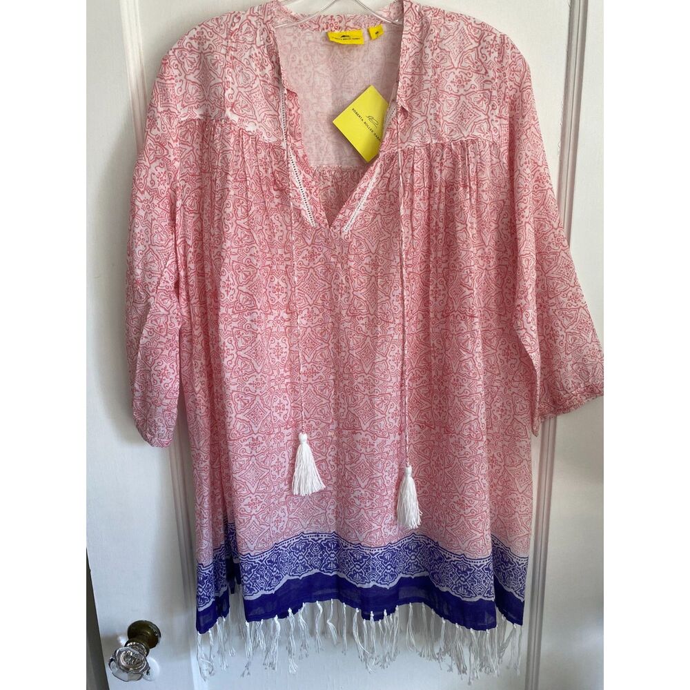 NWT Roller Rabbit Serafina Tunic Beach Pool Cover-Up Women's Size XS